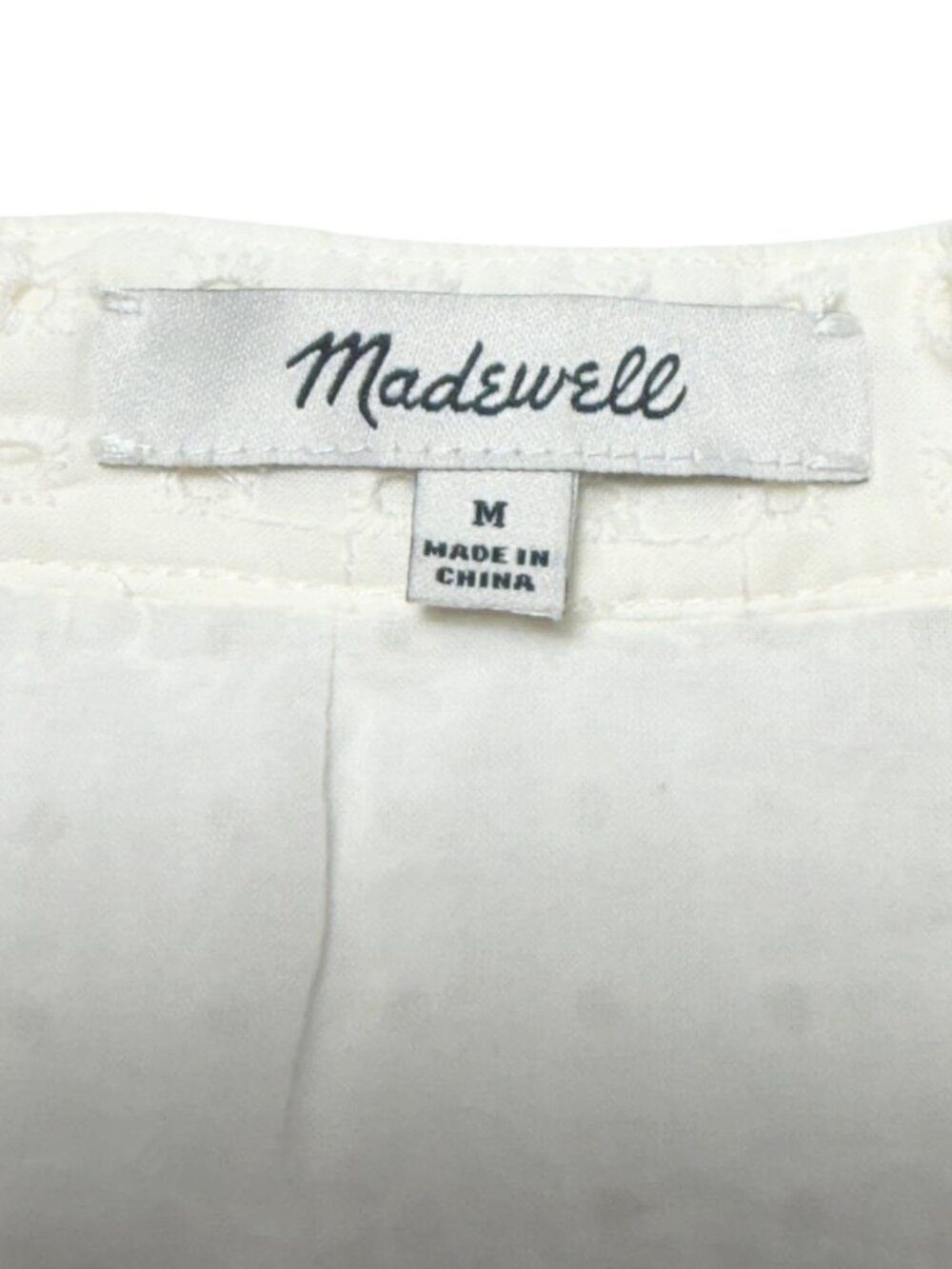 MADEWELL Eyelet Boxy Mini Shirtdress - Picture 8 of 8